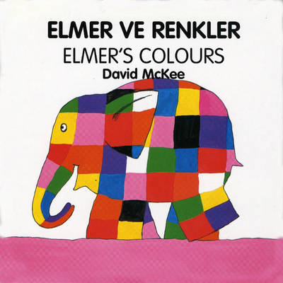 Book cover for Elmer's Colours (turkish-english)