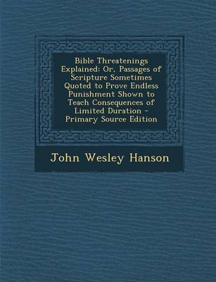 Book cover for Bible Threatenings Explained