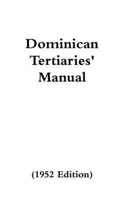 Book cover for Dominican Tertiaries' Manual (1952 Edition)