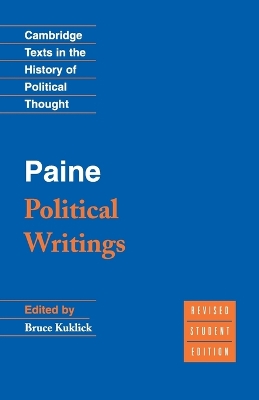 Book cover for Paine: Political Writings