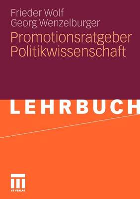 Book cover for Promotionsratgeber Politikwissenschaft