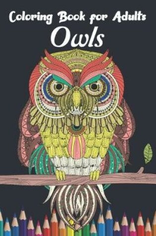 Cover of Owls Coloring Book For Adults