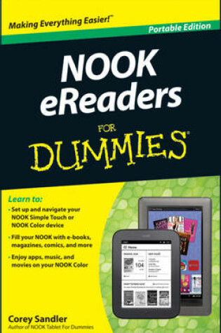 Cover of NOOK eReaders For Dummies