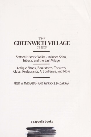 Cover of The Greenwich Village Guide