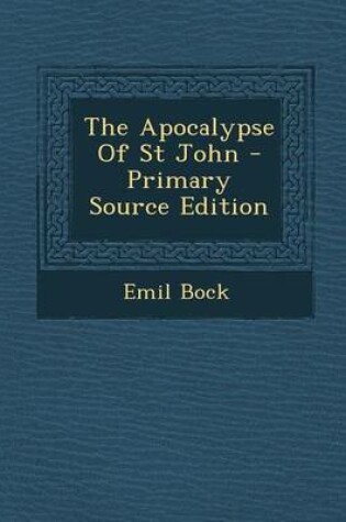 Cover of The Apocalypse of St John