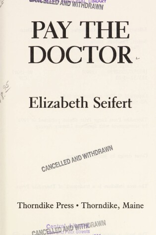 Cover of Pay the Doctor