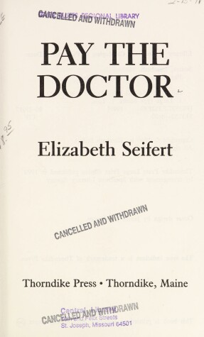 Book cover for Pay the Doctor