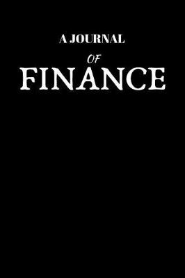 Book cover for A Journal Of Finance