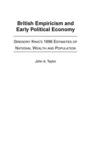 Cover of British Empiricism and Early Political Economy