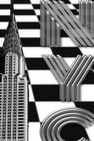 Cover of checker board New York City Chrysler Building creative drawing journal