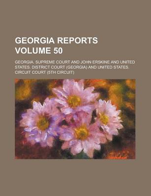 Book cover for Georgia Reports Volume 50