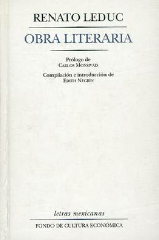 Cover of Obra Literaria