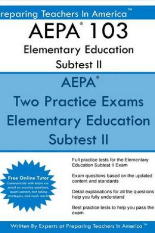 Cover of AEPA 103 Elementary Education Subtest II
