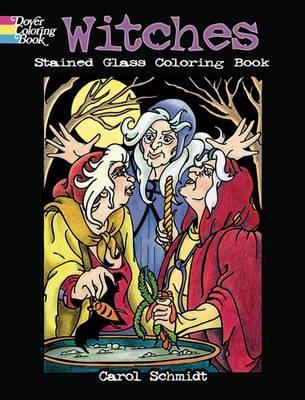 Cover of Witches Stained Glass Coloring Book