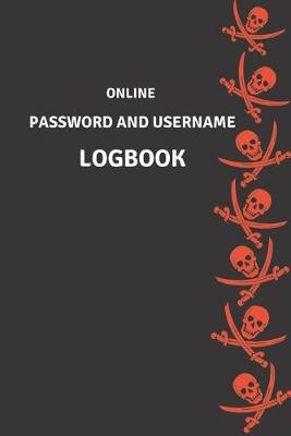 Book cover for Online Password and Username Logbook