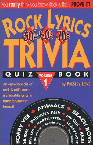 Book cover for Rock Lyrics Trivia