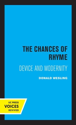 Book cover for The Chances of Rhyme