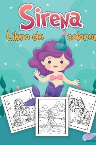 Cover of Sirena Libro da colorare per i bambini