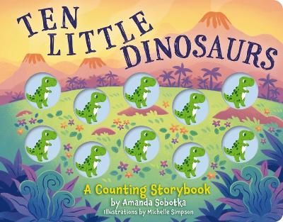 Book cover for Ten Little Dinosaurs