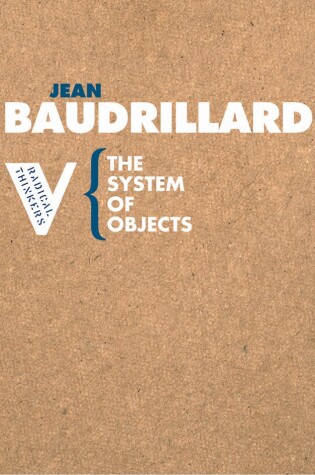 Cover of The System of Objects
