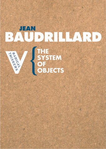 Cover of The System of Objects