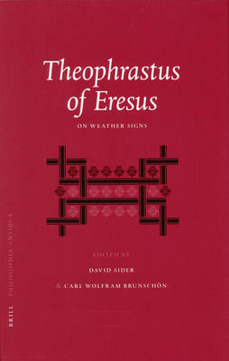 Cover of Theophrastus of Eresus: On Weather Signs