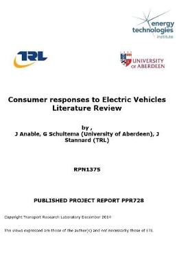 Book cover for Consumer Responses to Electric Vehicles
