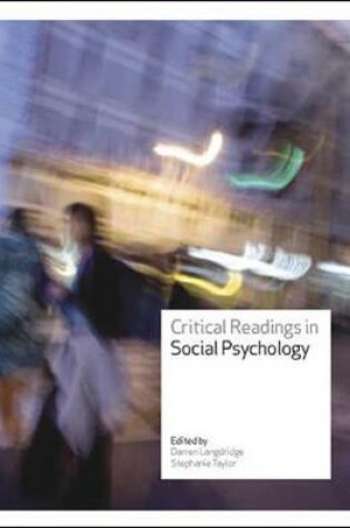 Cover of Critical Readings in Social Psychology
