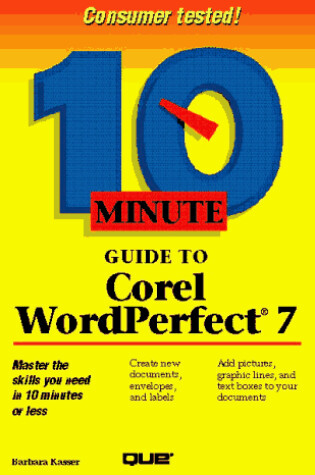 Cover of 10 Minute Guide to Corel Wordperfect 7