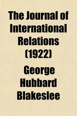 Book cover for The Journal of International Relations (Volume 12)