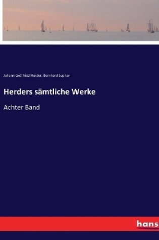 Cover of Herders sämtliche Werke