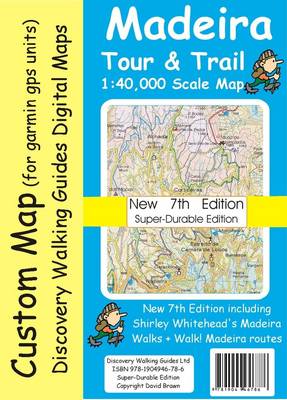 Book cover for Madeira Tour & Trail Custom Map