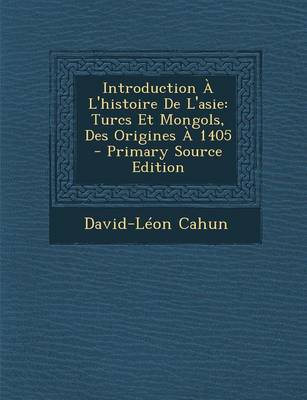 Book cover for Introduction A L'Histoire de L'Asie