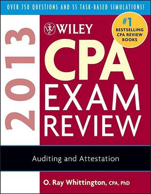 Book cover for Wiley CPA Exam Review 2013, Auditing and Attestation