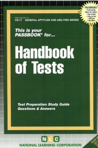 Cover of HANDBOOK OF TESTS