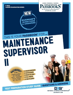 Book cover for Maintenance Supervisor II (C-4542)