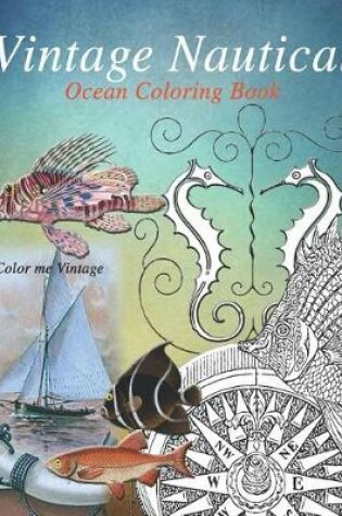 Cover of Vintage Nautical ocean Coloring Book