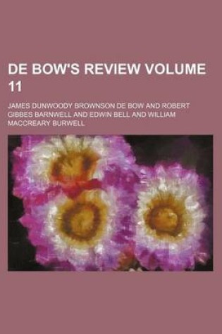 Cover of de Bow's Review Volume 11