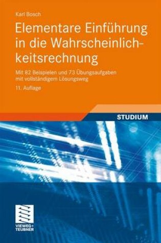 Cover of Elementare Einfuhrung in Die Wahrscheinlichkeitsrechnung