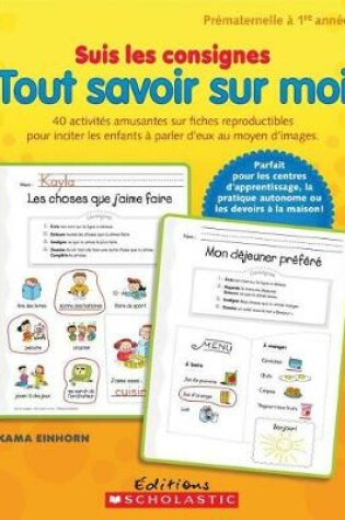 Cover of Suis Les Consignes: Tout Savoir Sur Moi