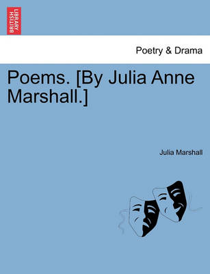 Book cover for Poems. [By Julia Anne Marshall.]