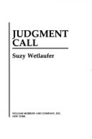 Cover of Judgment Call