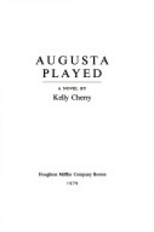 Cover of Augusta Played