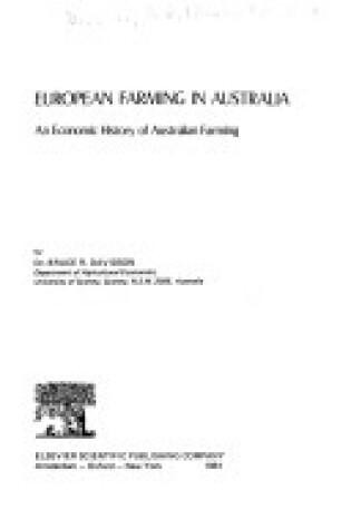 Cover of European Farming in Australia