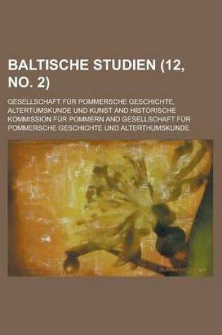 Cover of Baltische Studien (12, No. 2 )