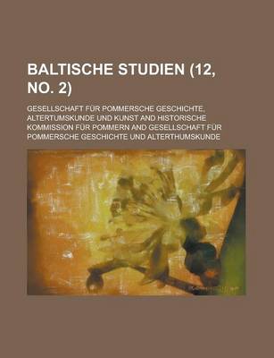 Book cover for Baltische Studien (12, No. 2 )