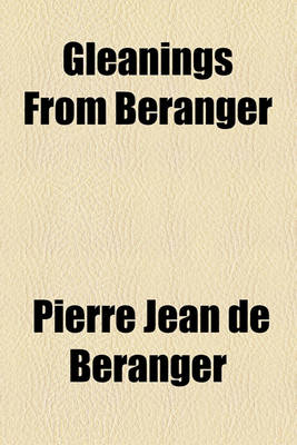 Book cover for Gleanings from Beranger