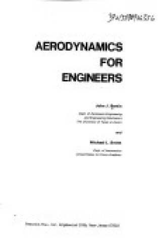 Cover of Aerodynamics for Engineers