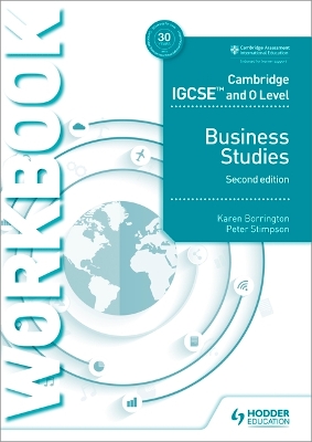 Book cover for Cambridge IGCSE and O Level Business Studies Workbook 2nd edition