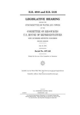 Book cover for H.R. 4910 and H.R. 5123